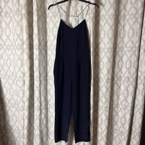 Jcrew Navy Blue Color Jumpsuit Size 2 Spaghetti Strap Style